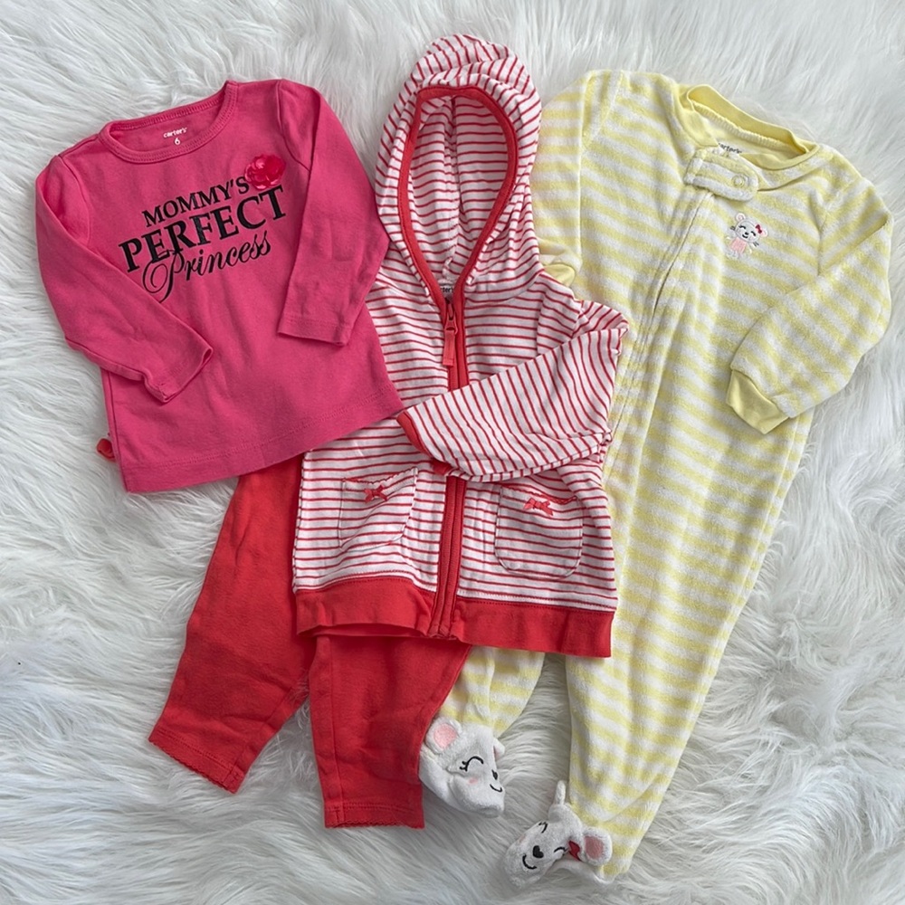 Bundle of 3 Carter’s Girls 6M